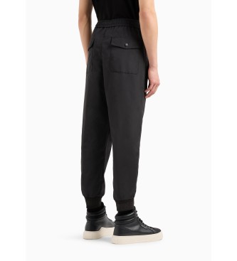 Armani Exchange Black jogger trousers