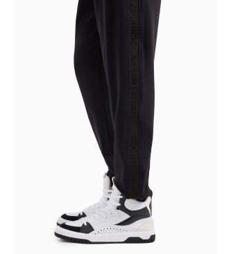 Armani Exchange Pantalon de jogging ASV en coton interlock avec bande logo noire