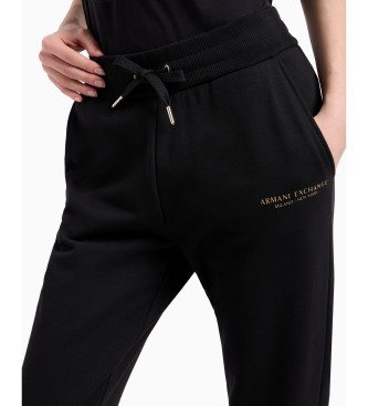 Armani Exchange Fleece jogger trousers Milan/New York black