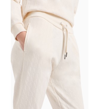 Armani Exchange White tracksuit bottoms