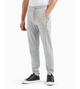 Armani Exchange Calas jogger em malha de algodo cinzento