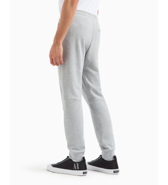 Armani Exchange Calas jogger em malha de algodo cinzento