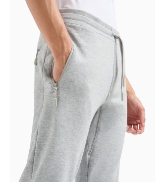 Armani Exchange Calas jogger em malha de algodo cinzento