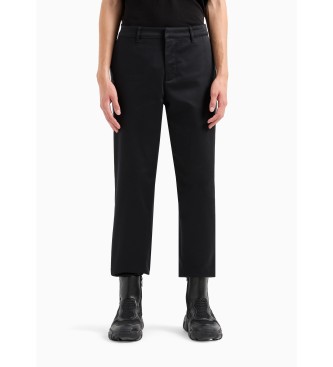 Armani Exchange Black chino trousers