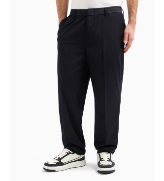 Armani Exchange Granatowe spodnie chino