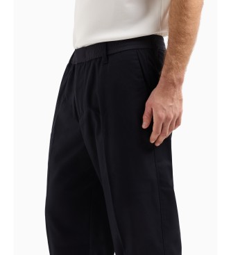 Armani Exchange Navy chino trousers