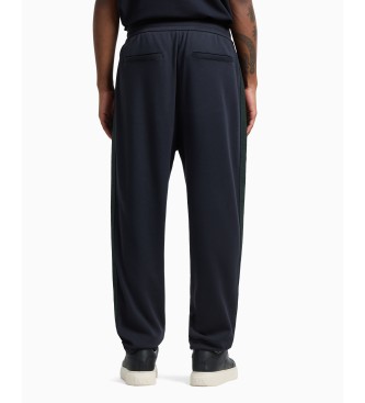 Armani Exchange Joggingbyxor i marinbl frg