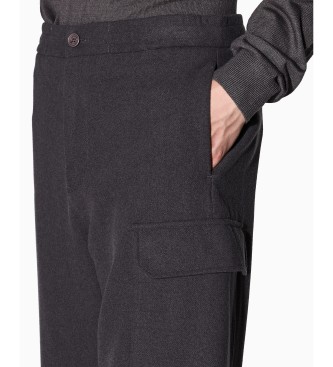 A|X Armani Exchange Cargo-bukser i gr uldblanding