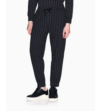 A|X Armani Exchange Joggerbroek Allover zwart