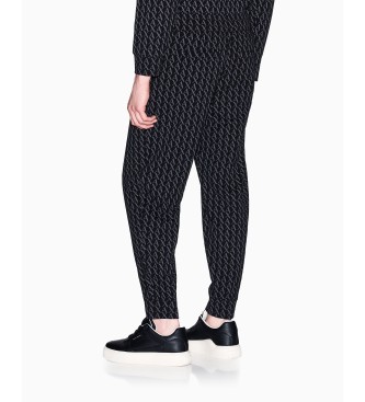 A|X Armani Exchange Joggerbroek Allover zwart