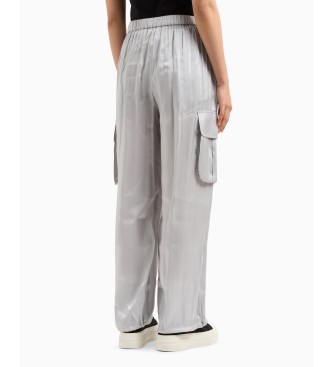 Armani Exchange Pantaln cargo gris