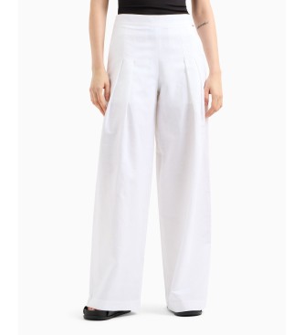 AIX Armani Exchange High Waisted Trousers white