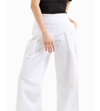 AIX Armani Exchange High Waisted Trousers white