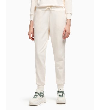 Armani Exchange White monogrammed jogger trousers 