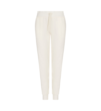 Armani Exchange White monogrammed jogger trousers 