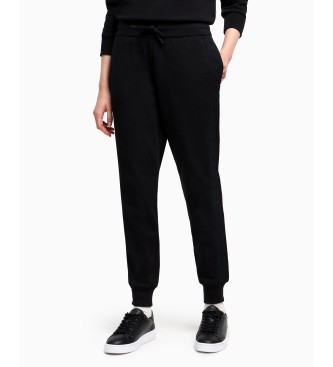 Armani Exchange Pantalon  taille lastique noir