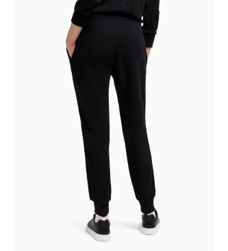 Armani Exchange Pantalon  taille lastique noir