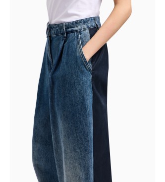 Armani Exchange Blauwe oversized jeans