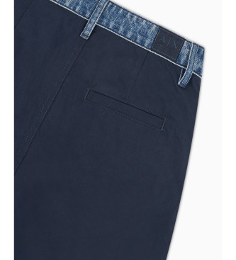Armani Exchange Blauwe oversized jeans