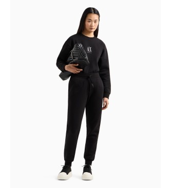Armani Exchange Hlače Jogger Icon črne