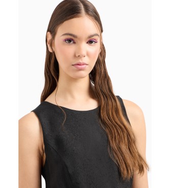 Armani Exchange Vestido sin mangas negro