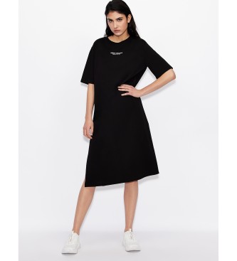 Armani Exchange Black short sleeve dress