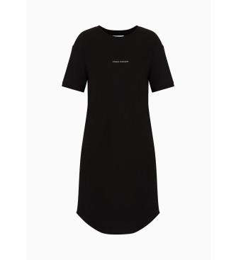 Armani Exchange Zwarte Polar jurk