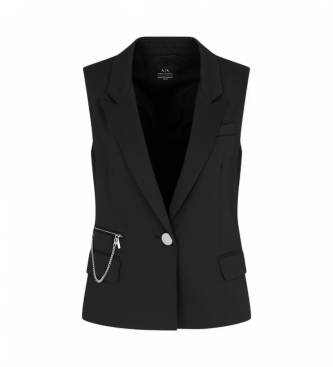 Armani Exchange Schwarzer rmelloser Blazer