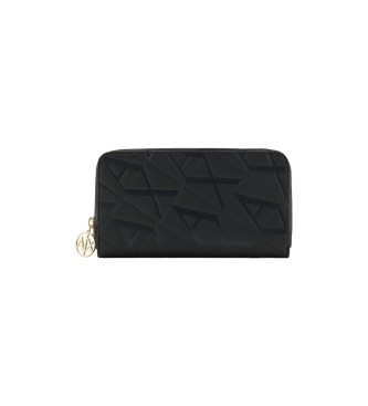 Armani Exchange Monedero logo negro