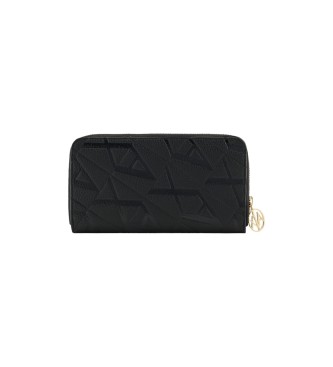 Armani Exchange Monedero logo negro