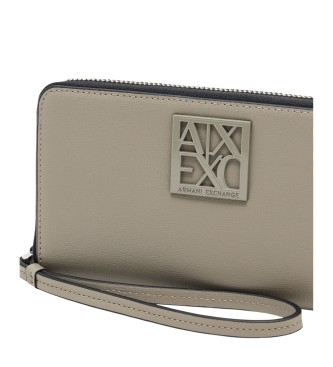 AIX Armani Exchange Cartera Horizontal taupe