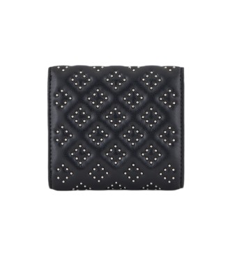 Armani Exchange Portefeuille en tissu enduit noir