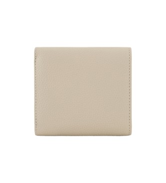 Armani Exchange Monedero tejido revestido beige