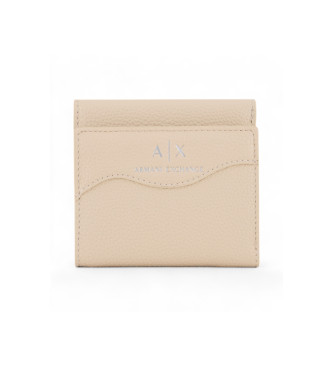 AIX Armani Exchange Cartera Logo beige