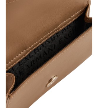 Armani Exchange Porta-moedas com logtipo castanho