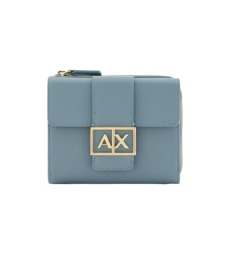 Armani Exchange Porta-moedas com logtipo azul