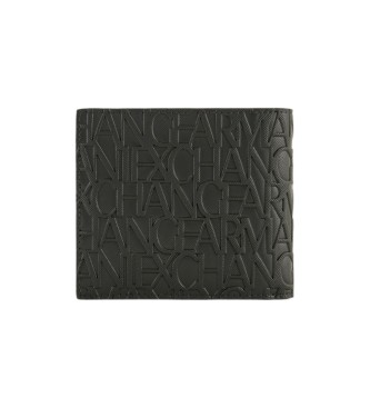 Armani Exchange Cartera logo negro