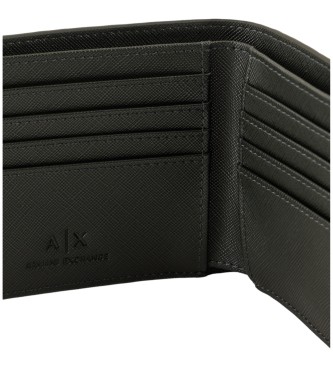 Armani Exchange Portefeuille avec logo noir