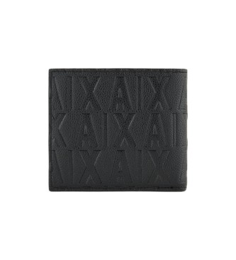 Armani Exchange Logo-Brieftasche schwarz