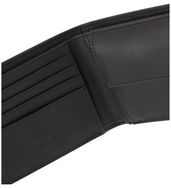 Armani Exchange Portefeuille avec logo noir