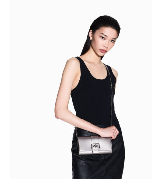 AIX Armani Exchange Cartera con Cadena plateado