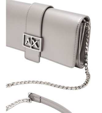 AIX Armani Exchange Cartera con Cadena plateado