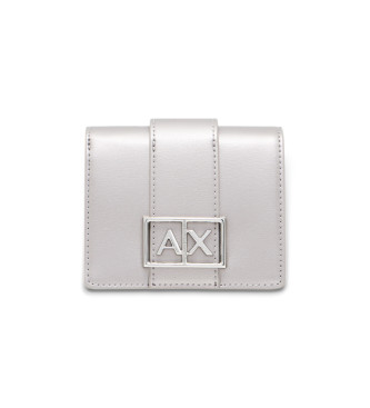 AIX Armani Exchange Cartera Pequea Asv plateado