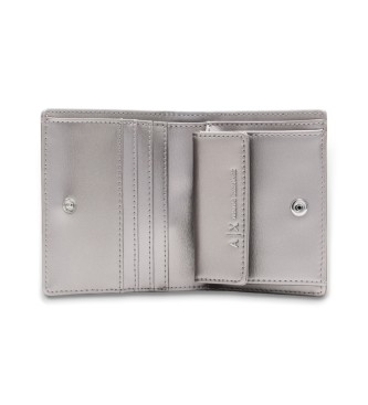 AIX Armani Exchange Cartera Pequea Asv plateado