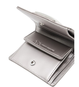 AIX Armani Exchange Cartera Pequea Asv plateado