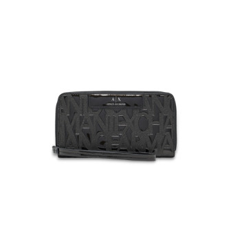 AIX Armani Exchange Cartera Zip negro