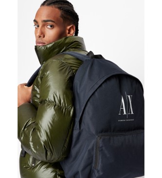 Armani Exchange Mochila casual azul-marinho