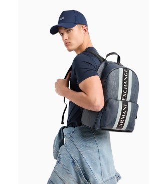 Armani Exchange Casual backpack navy, grey