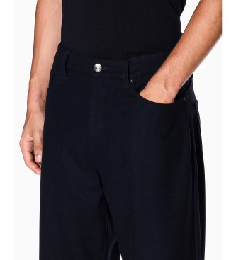 Armani Exchange Pantalon fusel marine