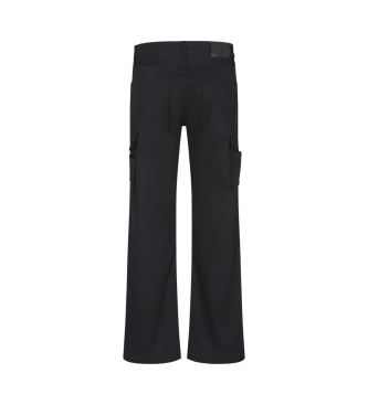 AIX Armani Exchange Hlače s 5 žepi črne barve